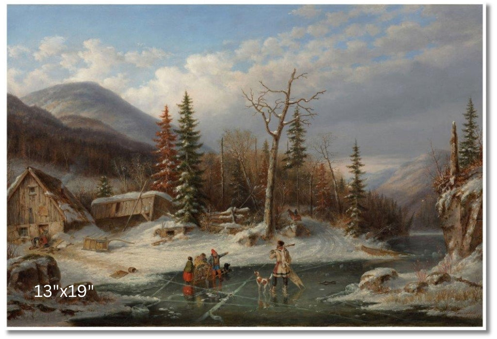 Winter Landscape, Laval, 1862 | Cornelius Krieghoff | Oil On Canvas
