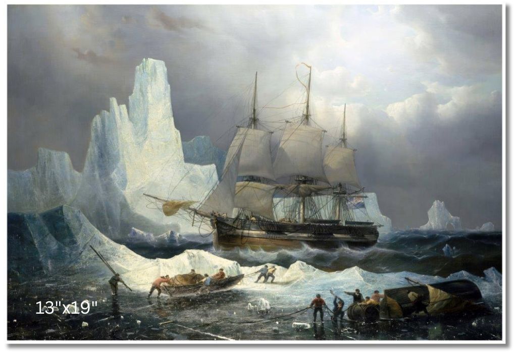 HMS Erebus In The Ice, 1846 | François Etienne Musin | Oil On Canvas