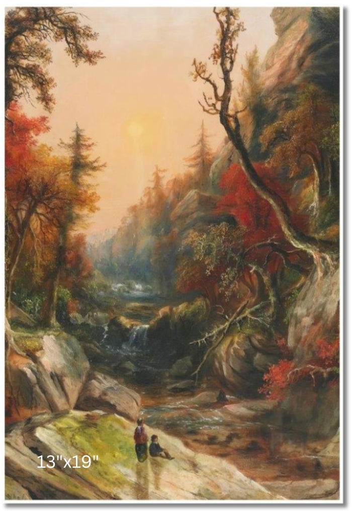 Waterfall Near Dundas, Ontario | Robert R. Whale | Oil On Canvas