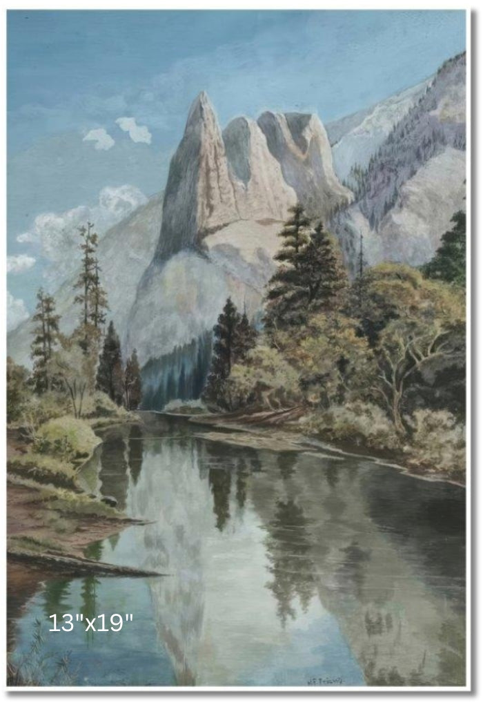 Lake And Mountains | Washington Friend | Watercolour