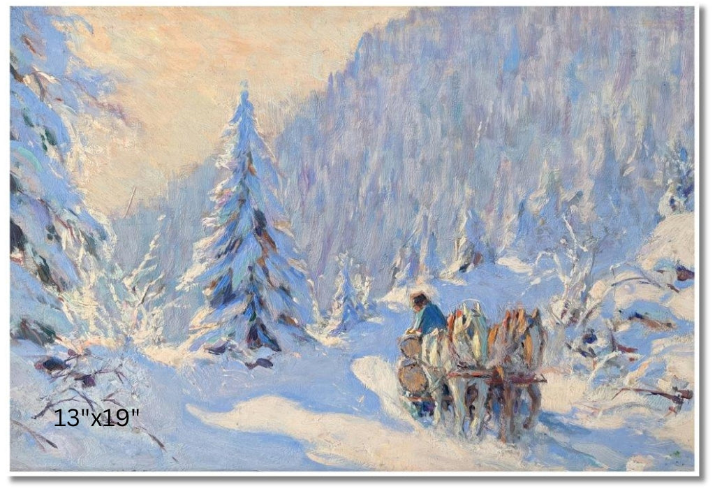 Misty Morning, Canada (After Snowfall) | Clarence Gagnon | Oil On Canvas