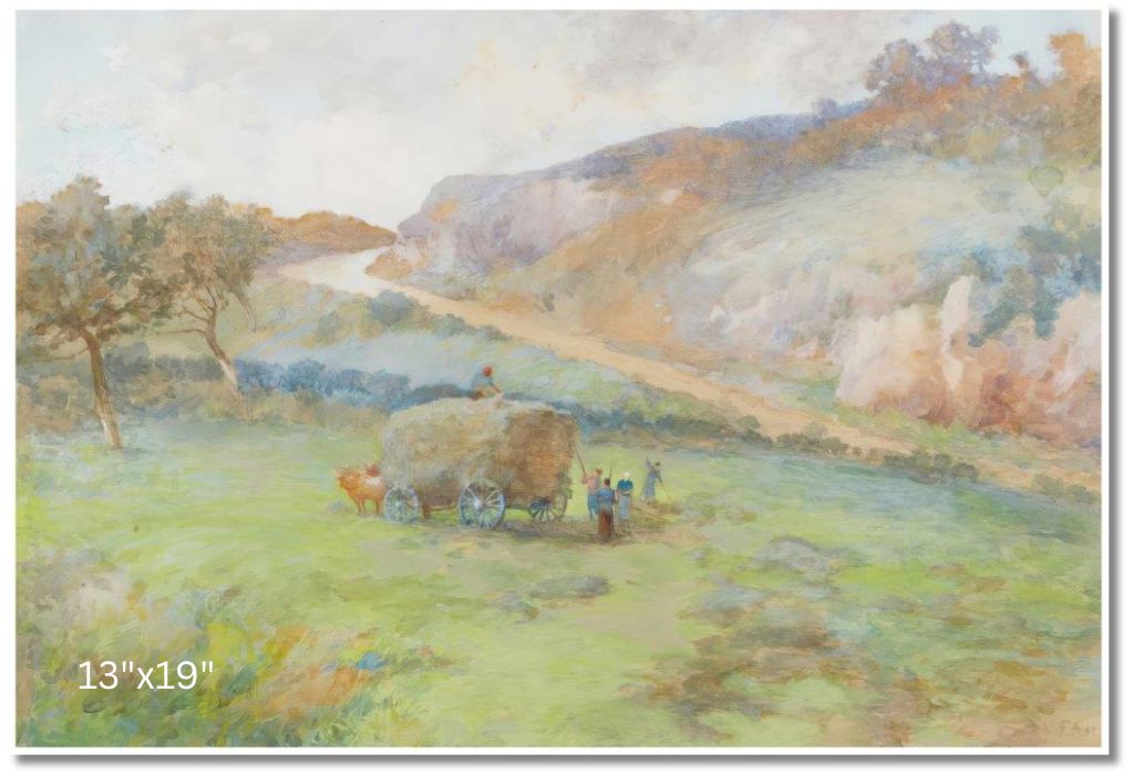 Filling The Wagon | Frances A. B. Hopkins | Watercolour