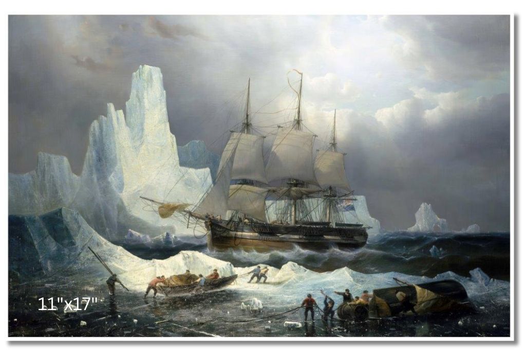 HMS Erebus In The Ice, 1846 | François Etienne Musin | Oil On Canvas