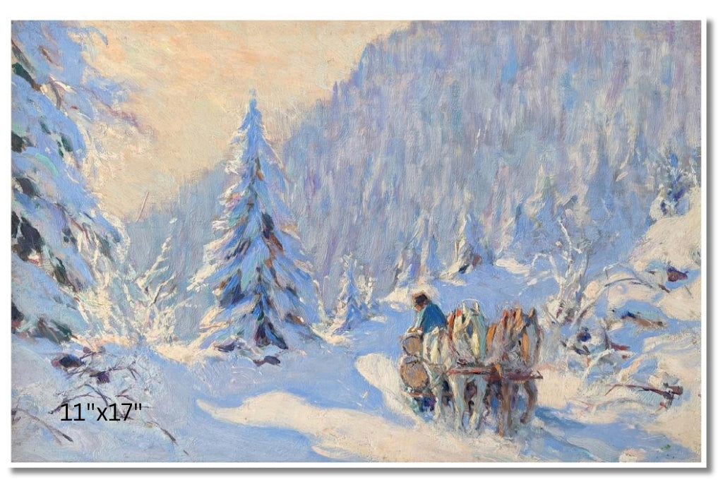 Misty Morning, Canada (After Snowfall) | Clarence Gagnon | Oil On Canvas