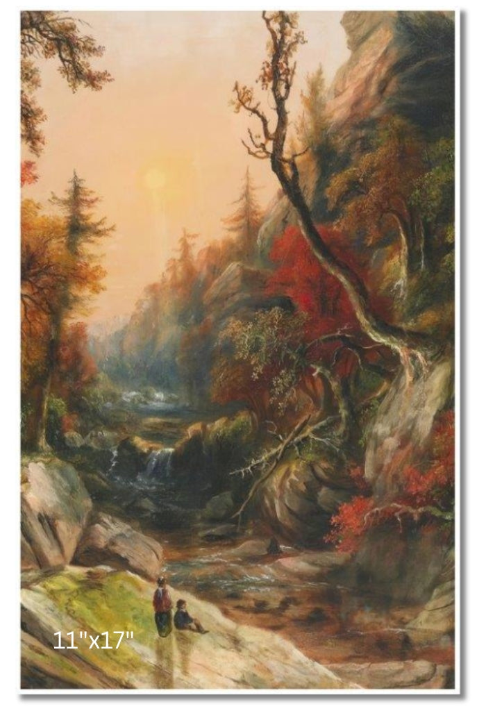 Waterfall Near Dundas, Ontario | Robert R. Whale | Oil On Canvas