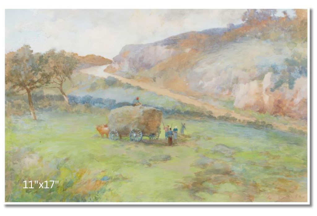 Filling The Wagon | Frances A. B. Hopkins | Watercolour