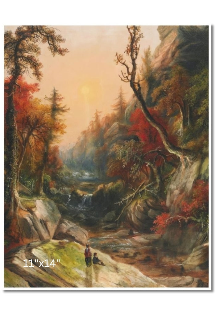 Waterfall Near Dundas, Ontario | Robert R. Whale | Oil On Canvas