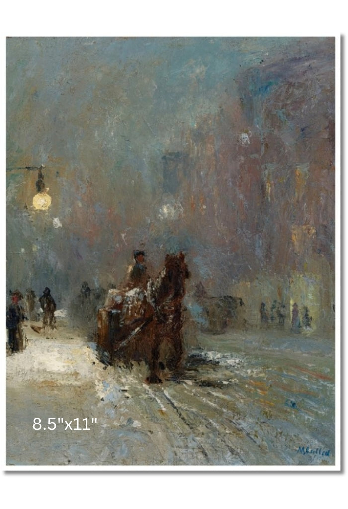 Winter Evening On Craig Street, Monstreal, 1912 | Maurice Cullen | Oil On Canvas
