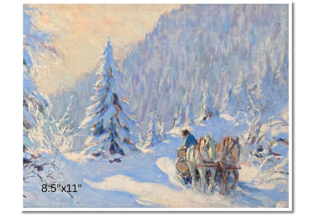 Misty Morning, Canada (After Snowfall) | Clarence Gagnon | Oil On Canvas