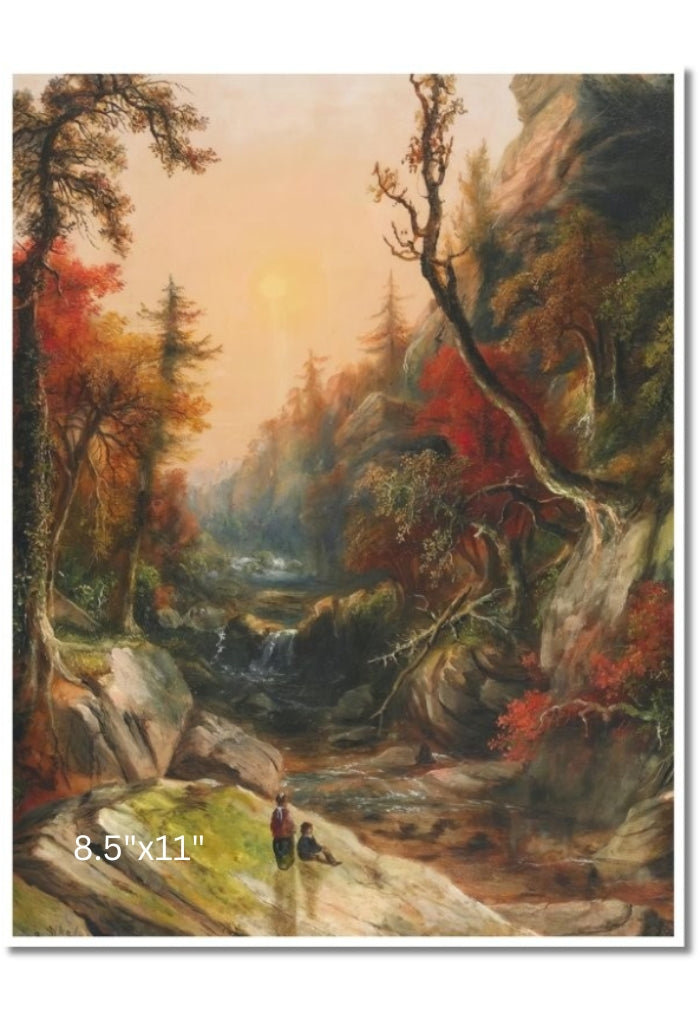 Waterfall Near Dundas, Ontario | Robert R. Whale | Oil On Canvas