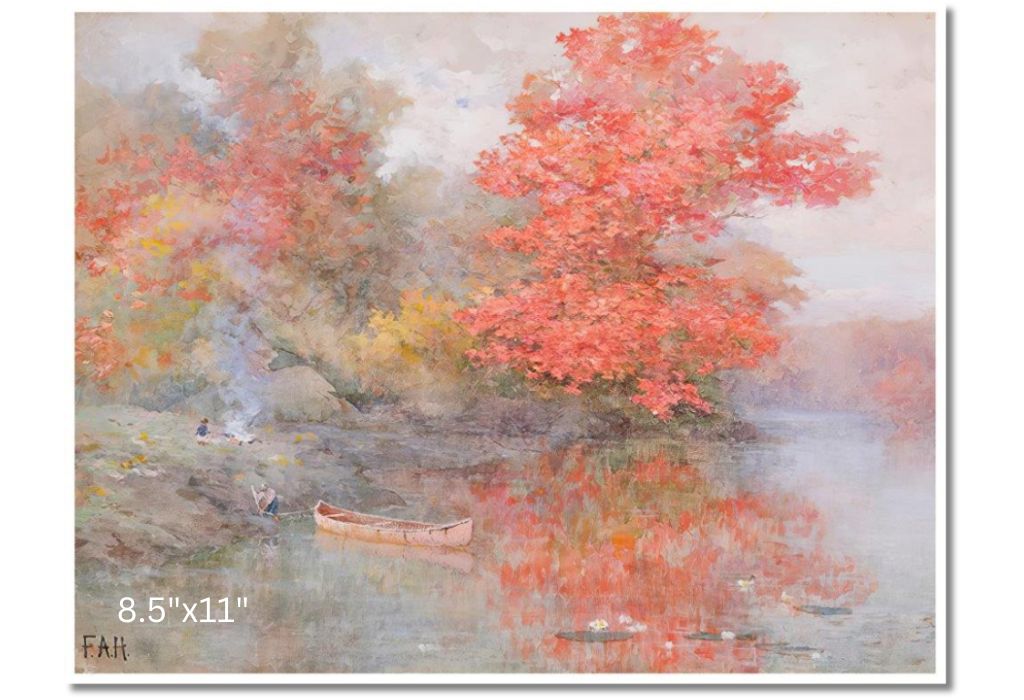 Camp Scene On The Ottawa | Frances A. B. Hopkins | Watercolour