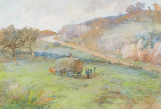 Filling The Wagon | Frances A. B. Hopkins | Watercolour