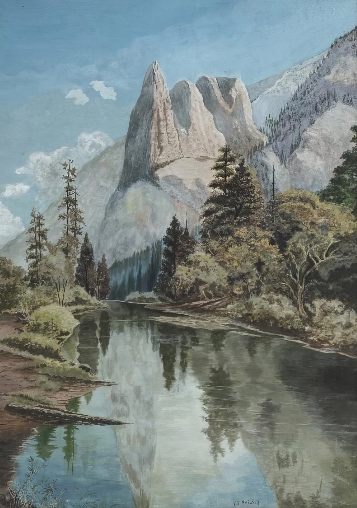 Lake And Mountains | Washington Friend | Watercolour
