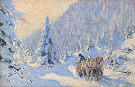 Misty Morning, Canada (After Snowfall) | Clarence Gagnon | Oil On Canvas