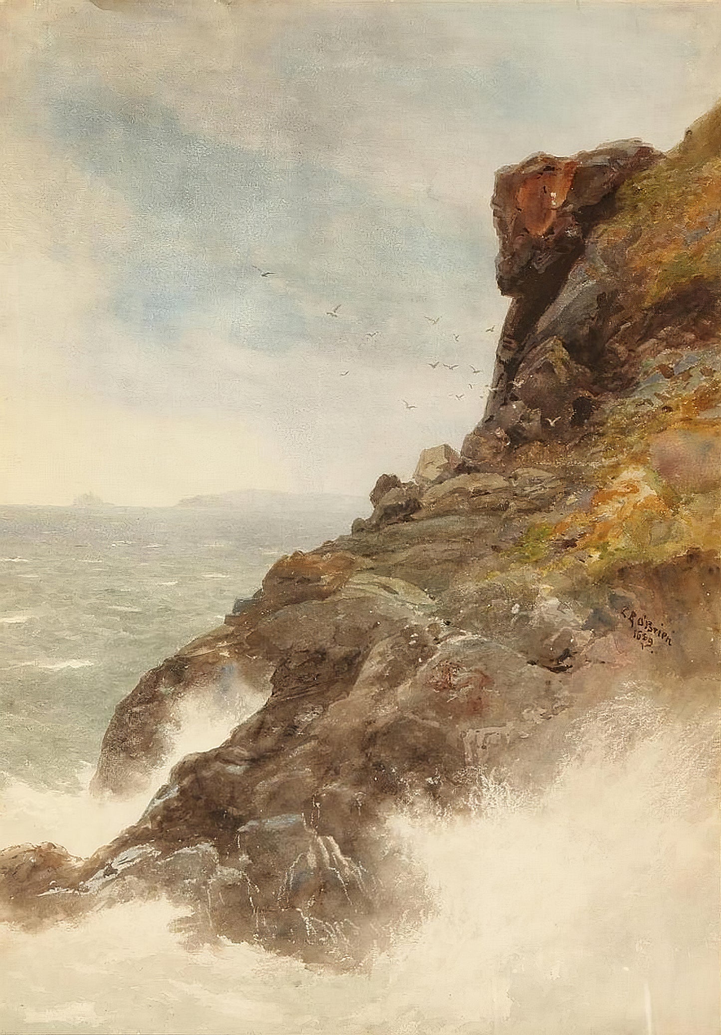 Off The Coast | Lucius R. O'Brien | Watercolour