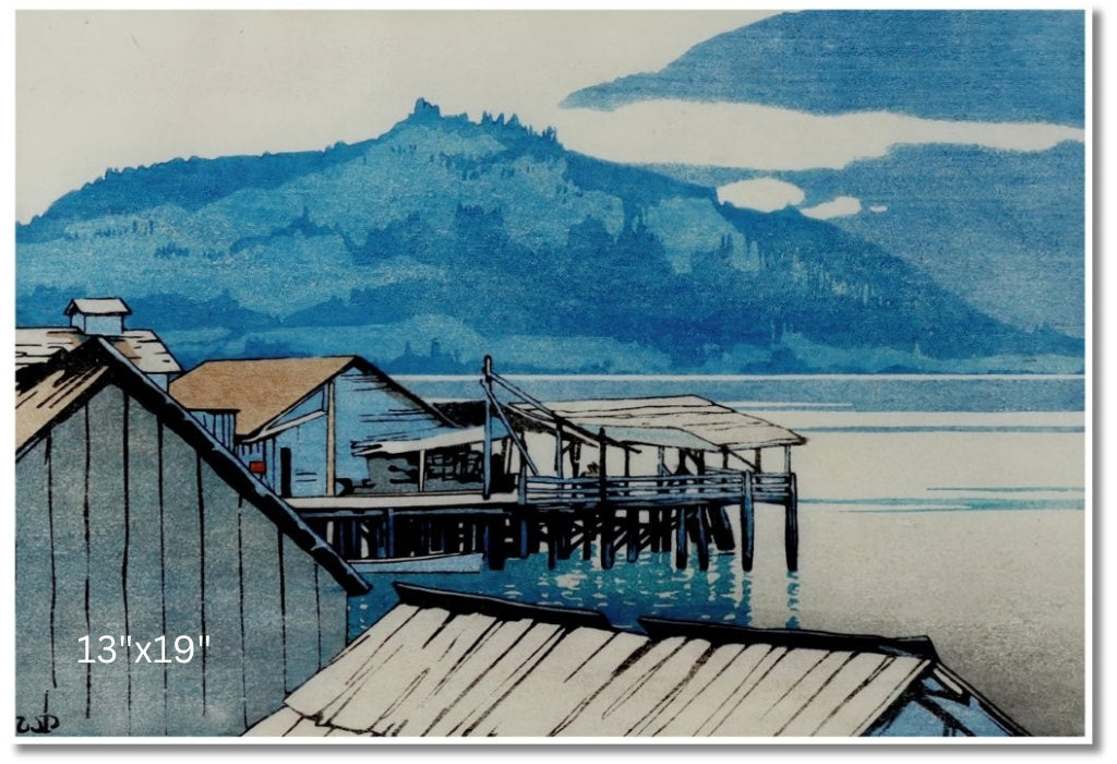The Waterfront, Alert Bay, BC | Walter J. Phillips | Watercolour