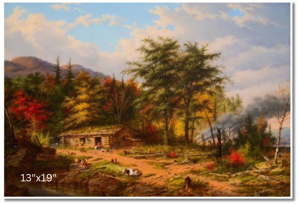Clearing Land Near The St. Maurice River | Cornelius Krieghoff | Oil On Canvas