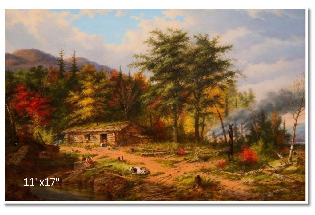 Clearing Land Near The St. Maurice River | Cornelius Krieghoff | Oil On Canvas