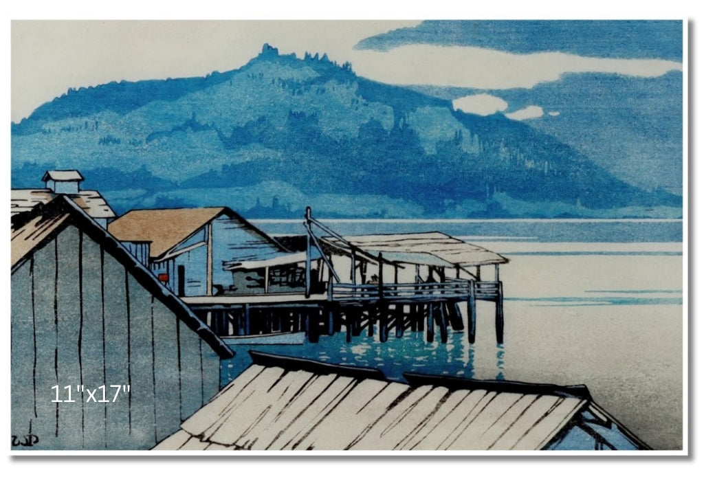 The Waterfront, Alert Bay, BC | Walter J. Phillips | Watercolour