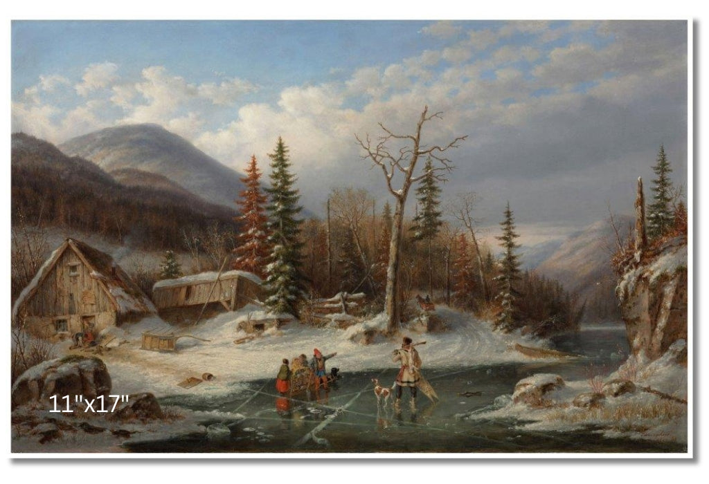 Winter Landscape, Laval, 1862 | Cornelius Krieghoff | Oil On Canvas