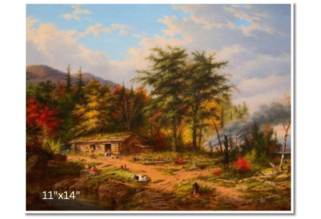 Clearing Land Near The St. Maurice River | Cornelius Krieghoff | Oil On Canvas