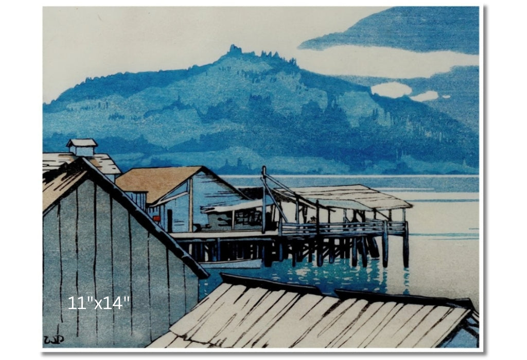 The Waterfront, Alert Bay, BC | Walter J. Phillips | Watercolour