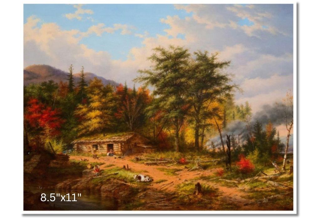 Clearing Land Near The St. Maurice River | Cornelius Krieghoff | Oil On Canvas