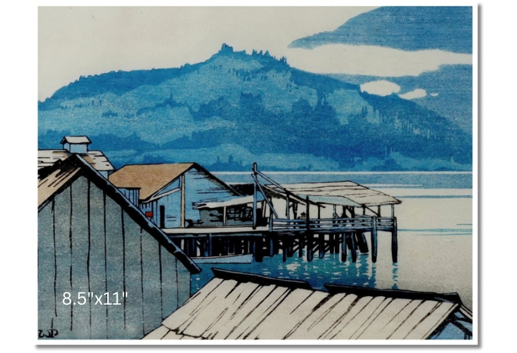 The Waterfront, Alert Bay, BC | Walter J. Phillips | Watercolour