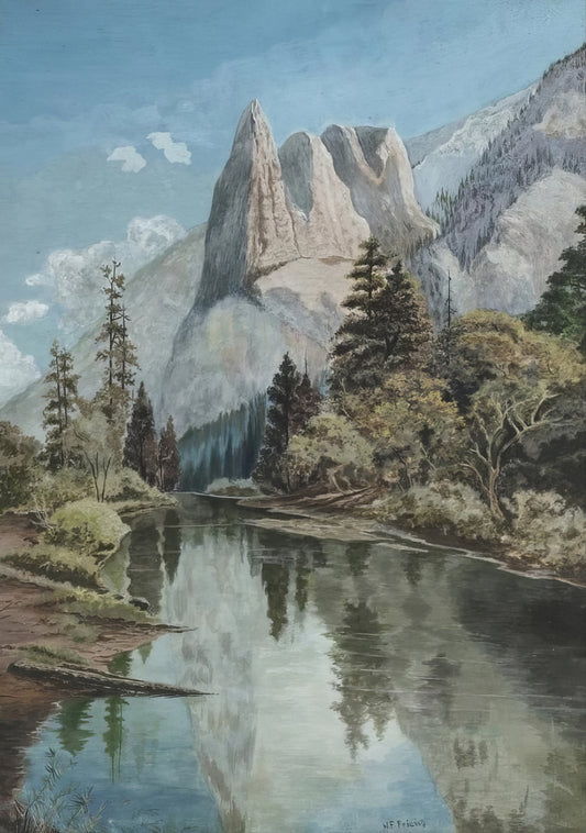 Lake And Mountains | Washington Friend | Watercolour