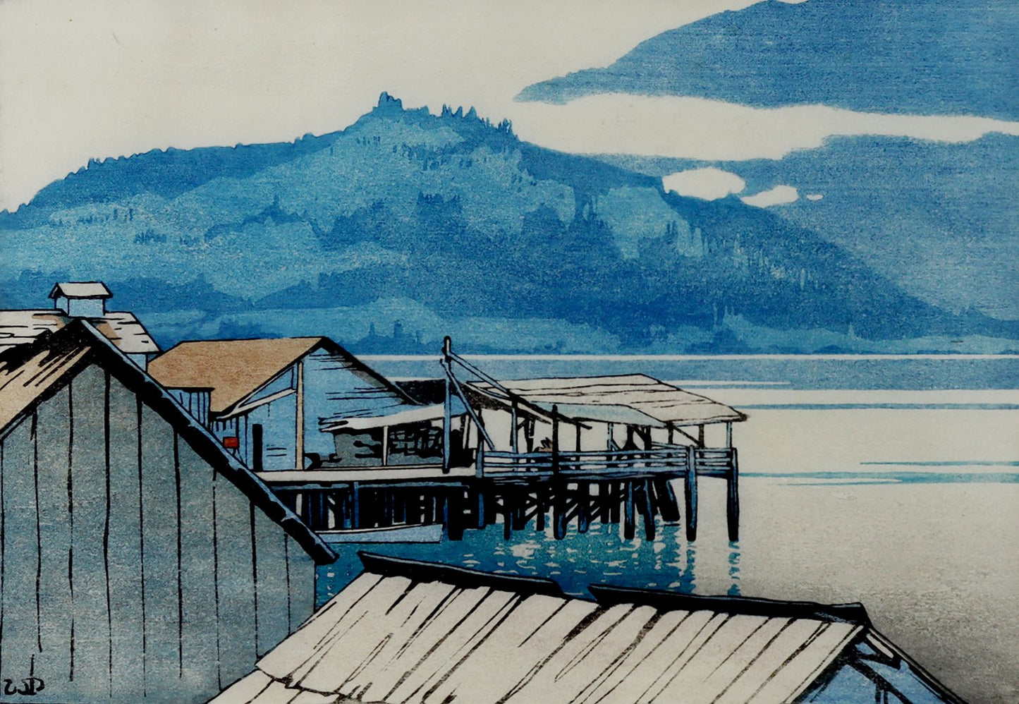 The Waterfront, Alert Bay, BC | Walter J. Phillips | Watercolour