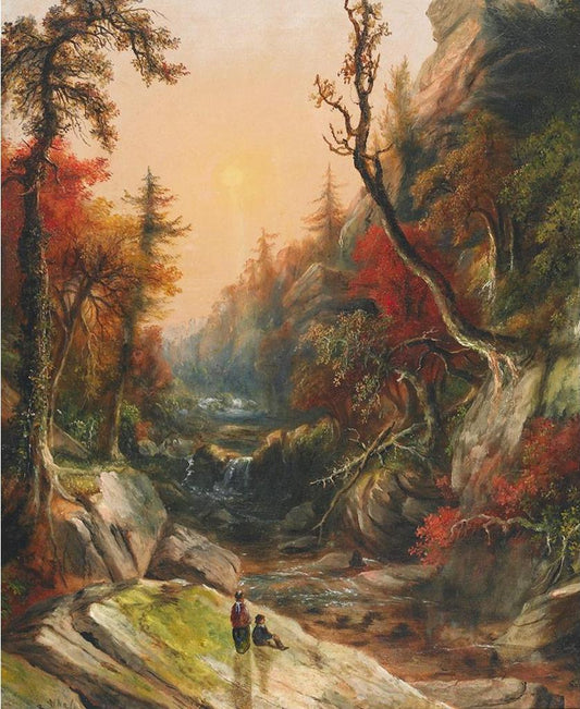 Waterfall Near Dundas, Ontario | Robert R. Whale | Oil On Canvas