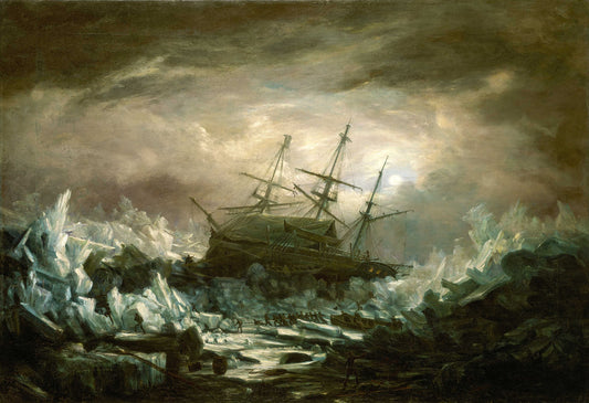Perilous Position Of HMS Terror, Captain Back, In The Arctic Regions In The Summer of 1837 | William Smyth | Oil On Canvas